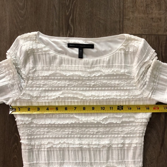 Worn once! - WHBM Fitted Lace Shirt - Picture 8 of 9